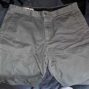 Volcom Men's Gray Flat Front Shorts